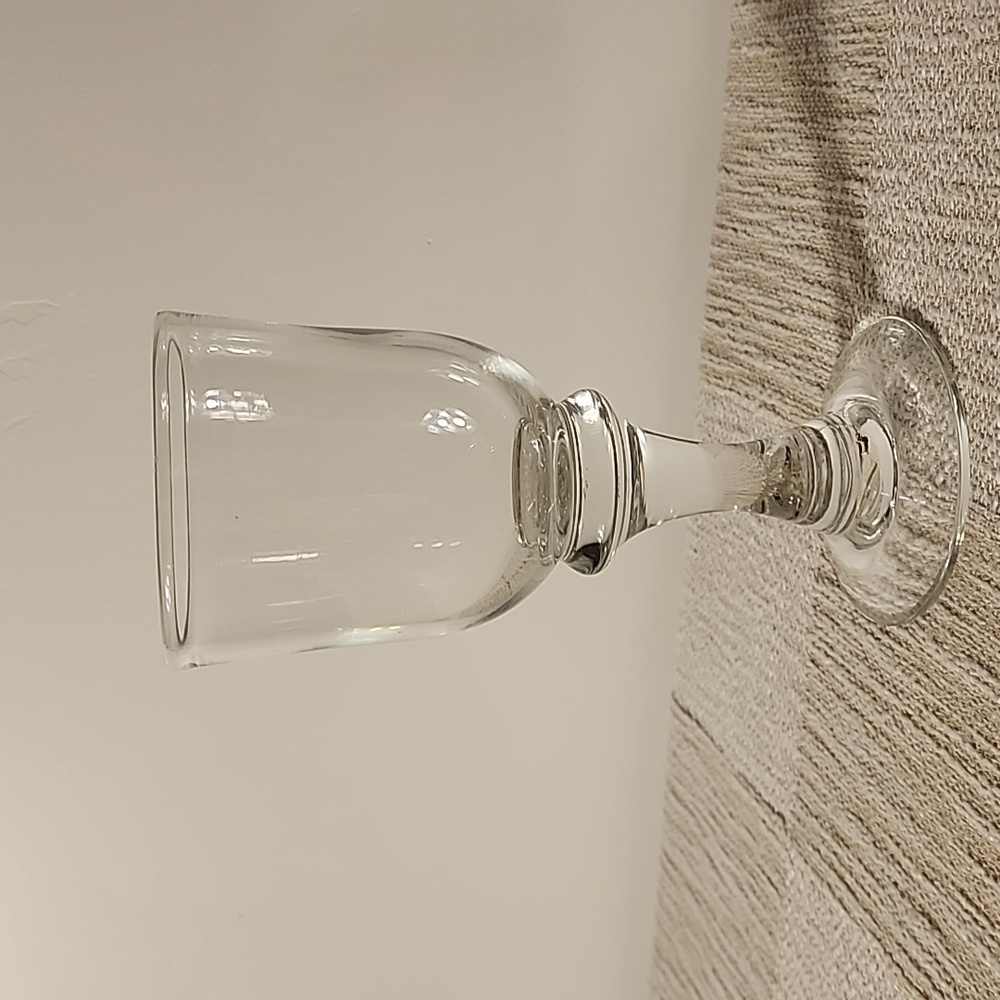 Simon Pearce 16oz Essex Water Goblet 8" Clear Handblown Glass